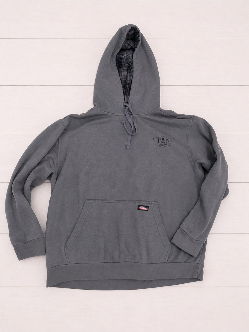 Dickies Men's Gray Crewneck Hooded Sweatshirt